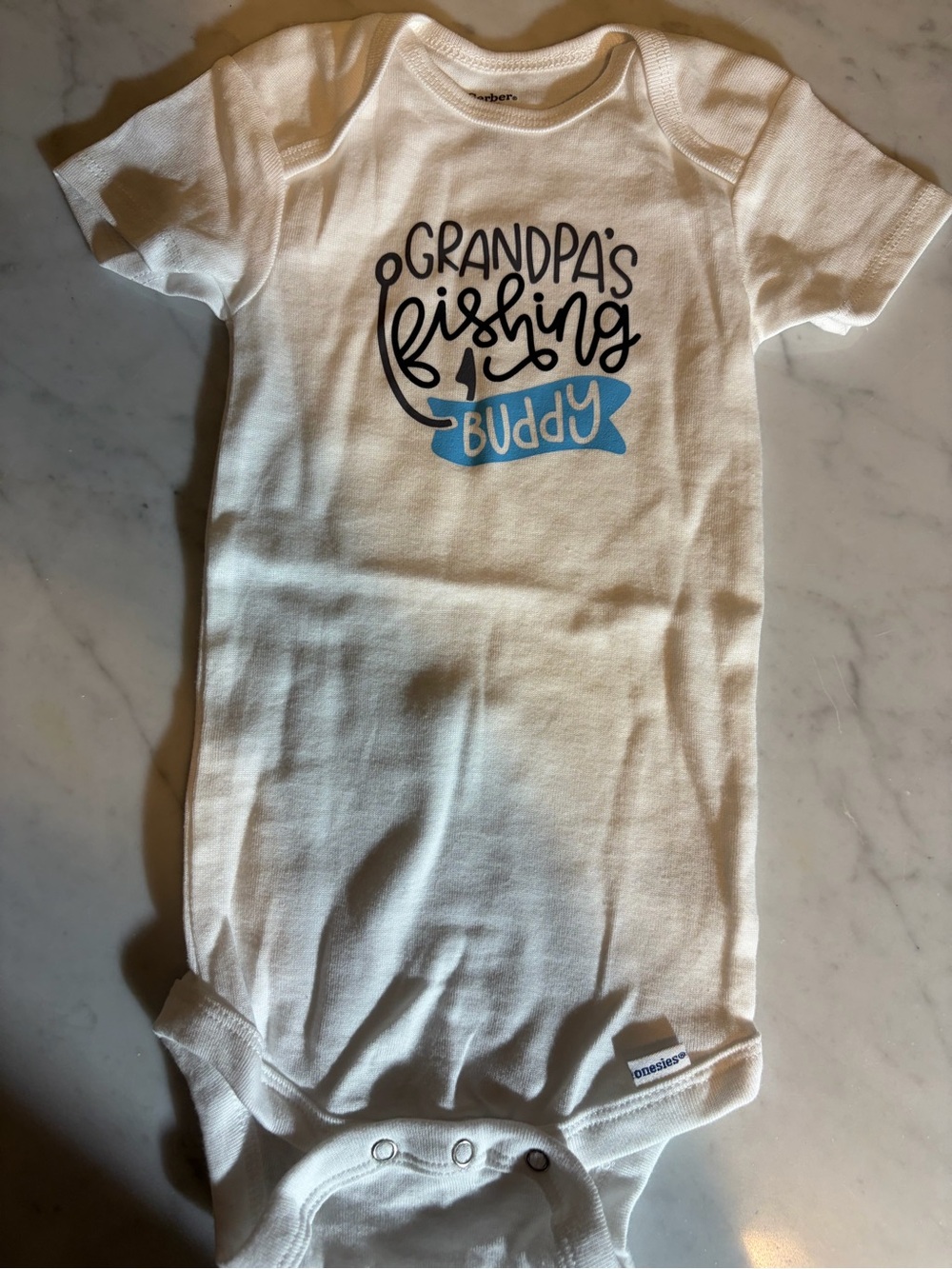 Gerber White Organic Cotton Baby Bodysuit
